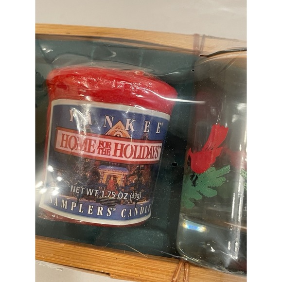 Yankee Candle Home for the Holidays Candle Set Mini Votive Bird Christmas New - Picture 3 of 5